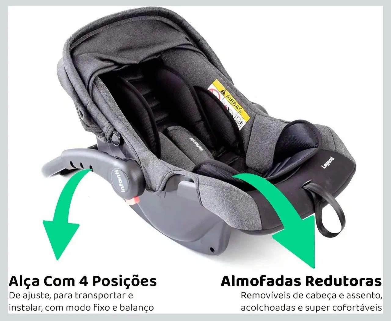 Bebê conforto Infanti semi novo - Foto 2