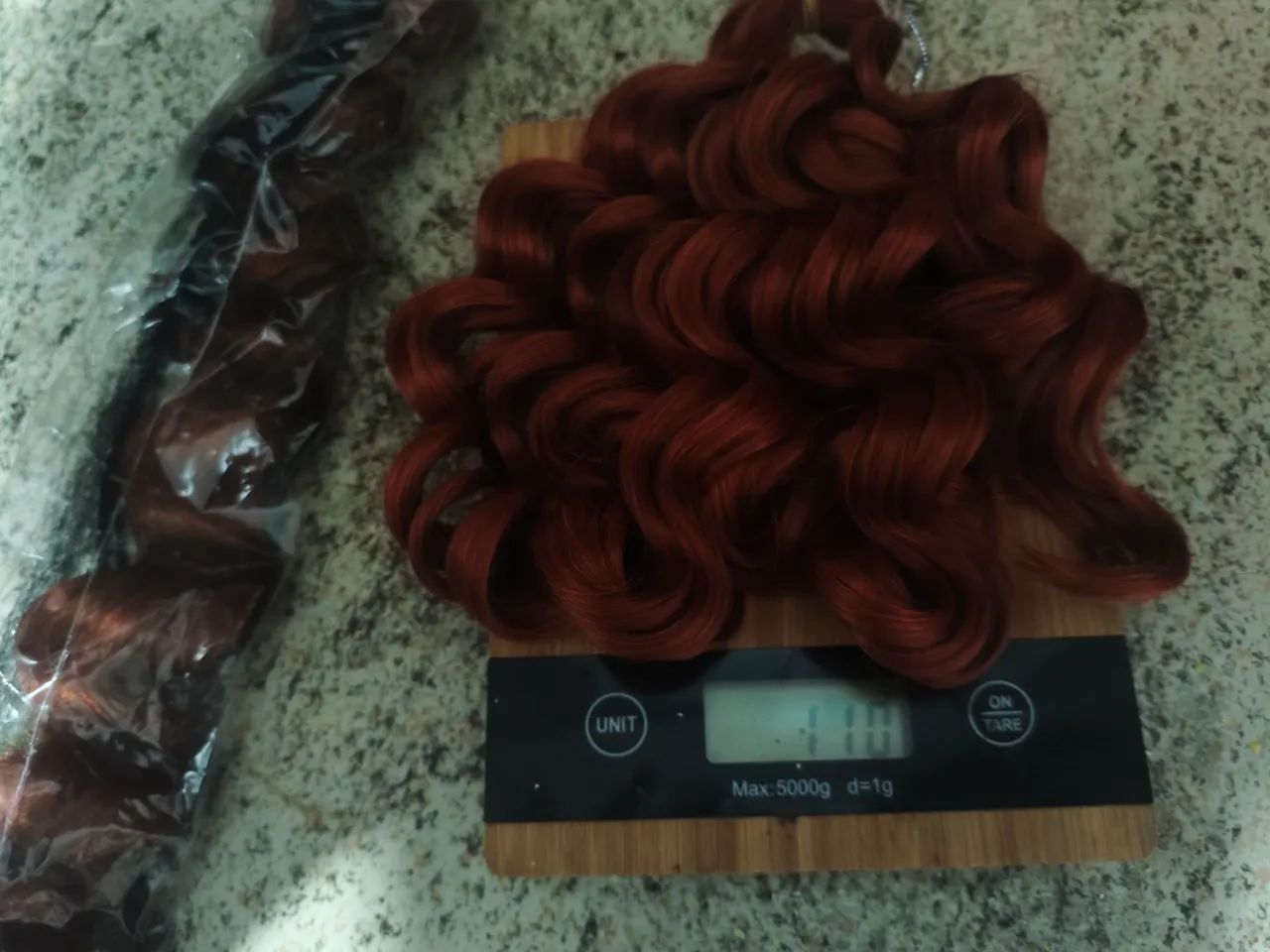 Cabelo Organico Ruivo - Ondulado 200g  - Foto 2