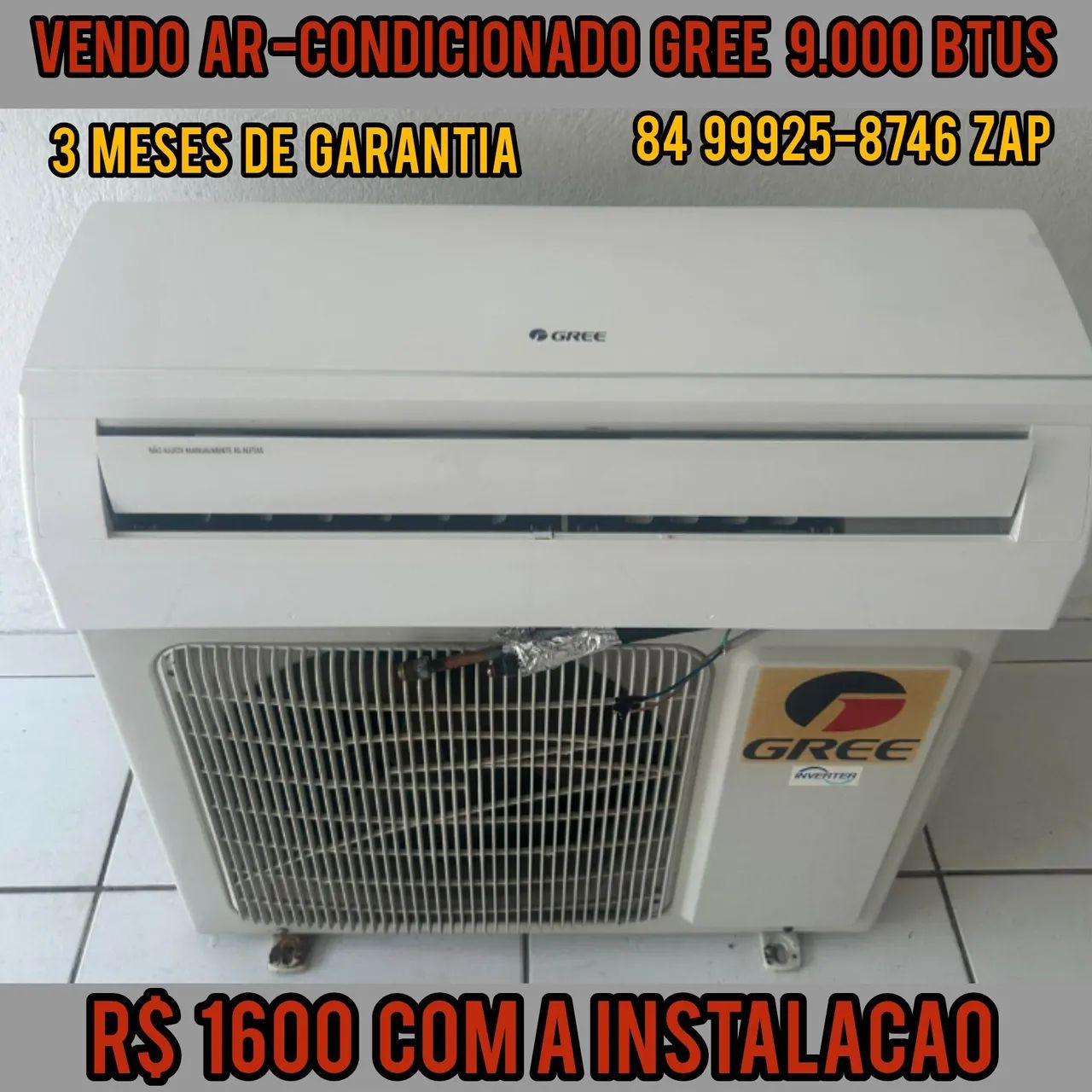 Vendo Ar-condicionado 9.000 BTUs 