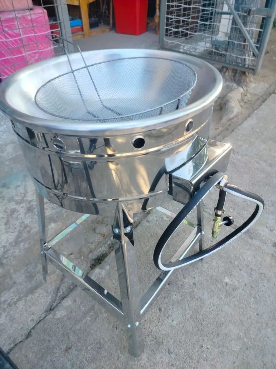 Fritadeira 7L a gas em inox  - Foto 3