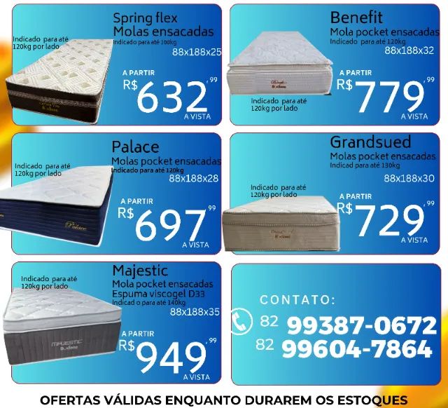 Colchao solteiro bonsono molas pocket ensacadas pronta entrega consulte 