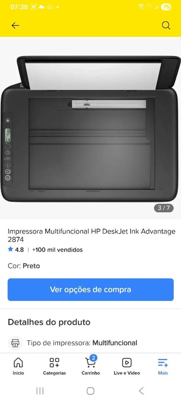HP DESKJET 2874 - Foto 3