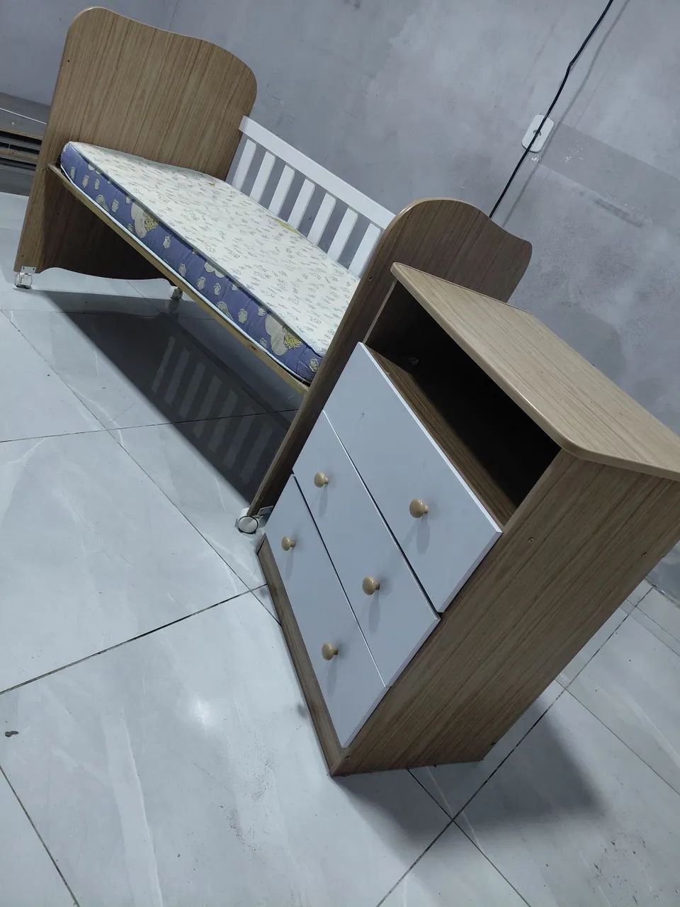 Berço+Cômoda infantil  - Foto 2