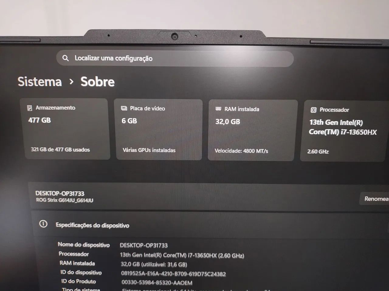 Notebook Asus Rog Strix G16 RTX 4050 - Foto 4