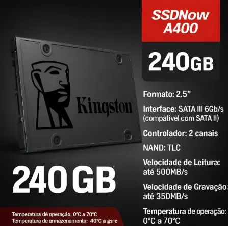 HD Ssd Kingston 240GB