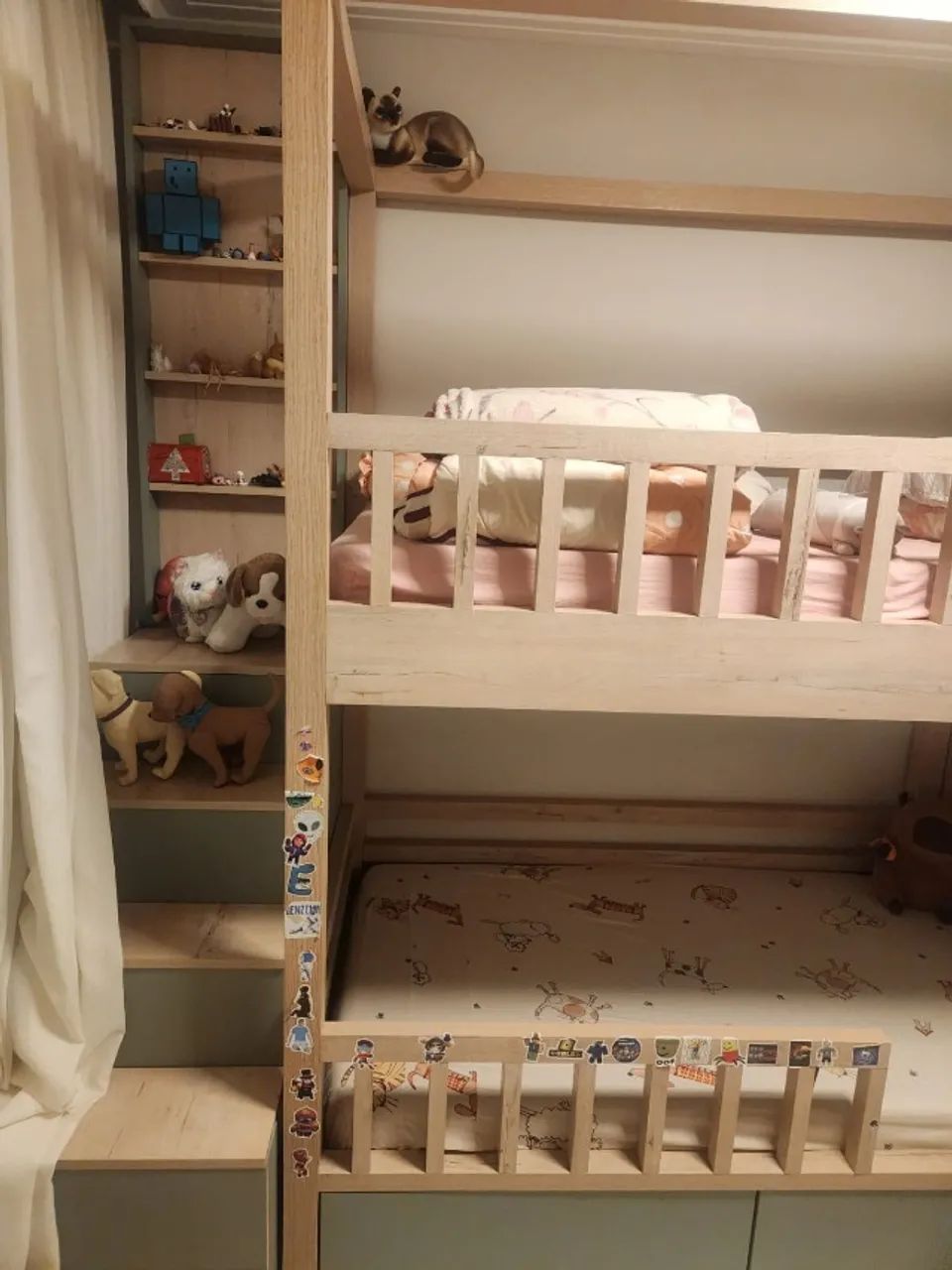 Quarto infantil planejado completo com bicama, armário, escrivaninha e 2 colchões - Foto 5