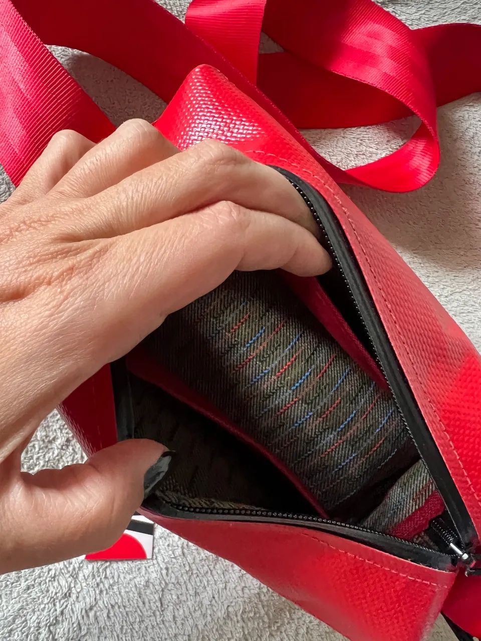 bolsa ciabatta katsukazan vermelha - Foto 5