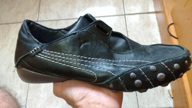 tenis puma de couro legitimo