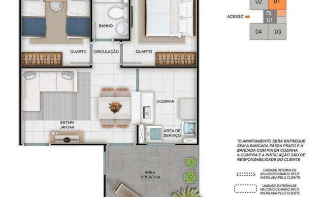 Parque Porto Santa Fé - Apartamento de 2 quartos em Sapucaia do Sul, RS - ID3762 - Foto 8