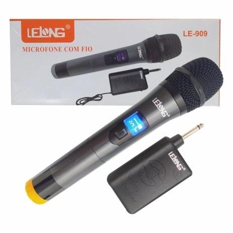 Microfone Profissional Sem Fio Wireless - Lelong Le-909