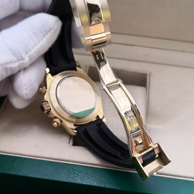 Relógio Rolex Daytona Gold Borracha  - Foto 5
