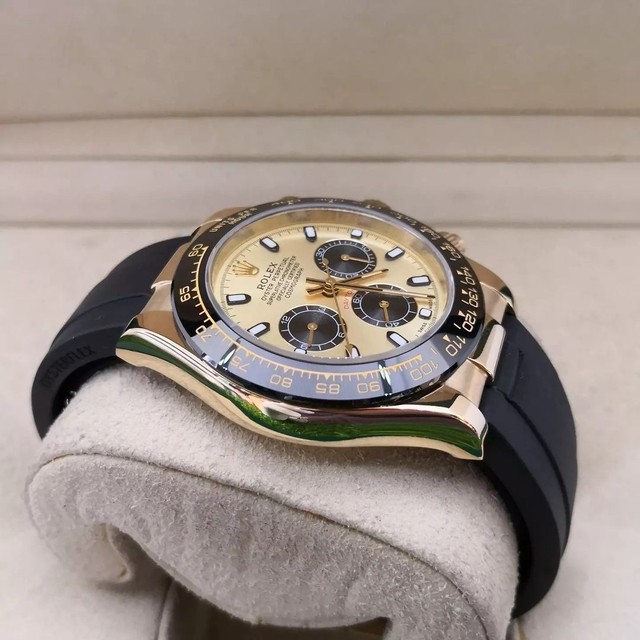 Relógio Rolex Daytona Gold Borracha  - Foto 3