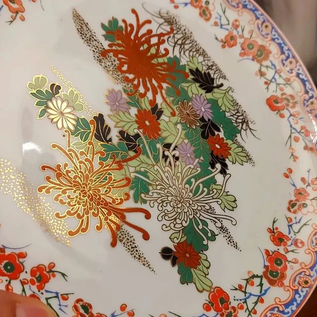 Prato decorativo em porcelana oriental  - Foto 2