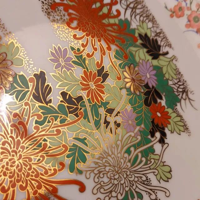 Prato decorativo em porcelana oriental  - Foto 5