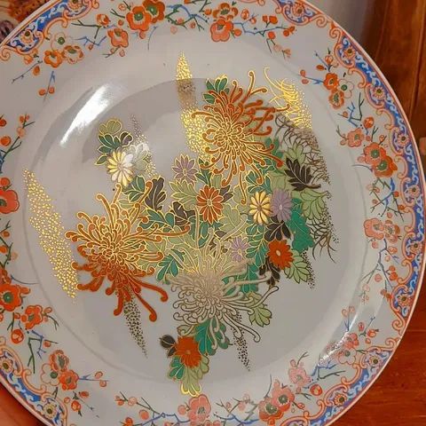 Prato decorativo em porcelana oriental  - Foto 4