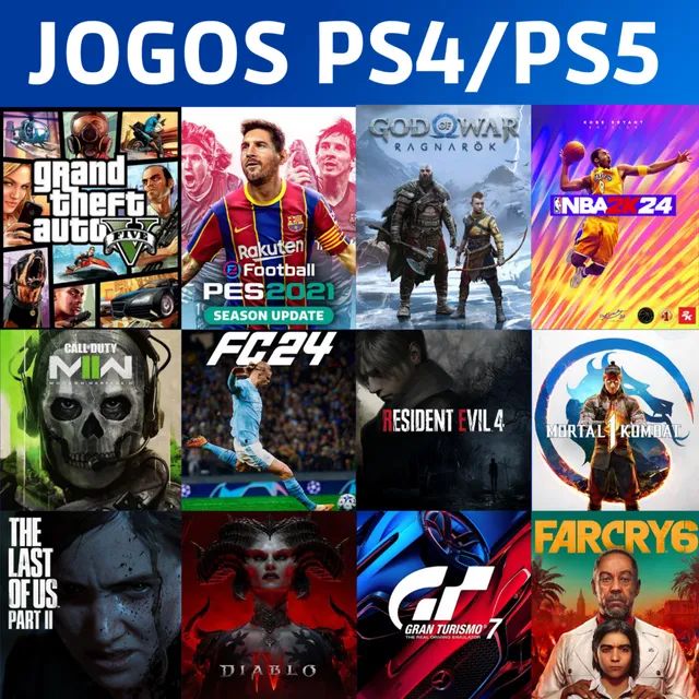 Jogos em Mídia Digital - PS4 e PS5 - Videogames - Liberdade, Parnamirim  1252602533