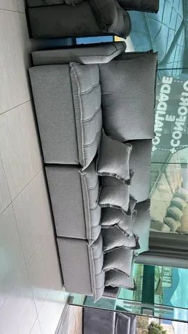 Linha Premium de sofás camas sem caixa e braços slin mega luxuoso