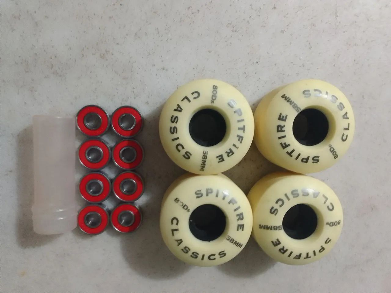 Rodas de Skates Spitfire 60 mm + Rolamentos High Performance - Foto 2