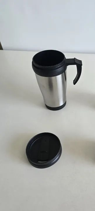 Copo Térmico 473ml Inox com Tampa Para Quente e Gelado - Foto 2