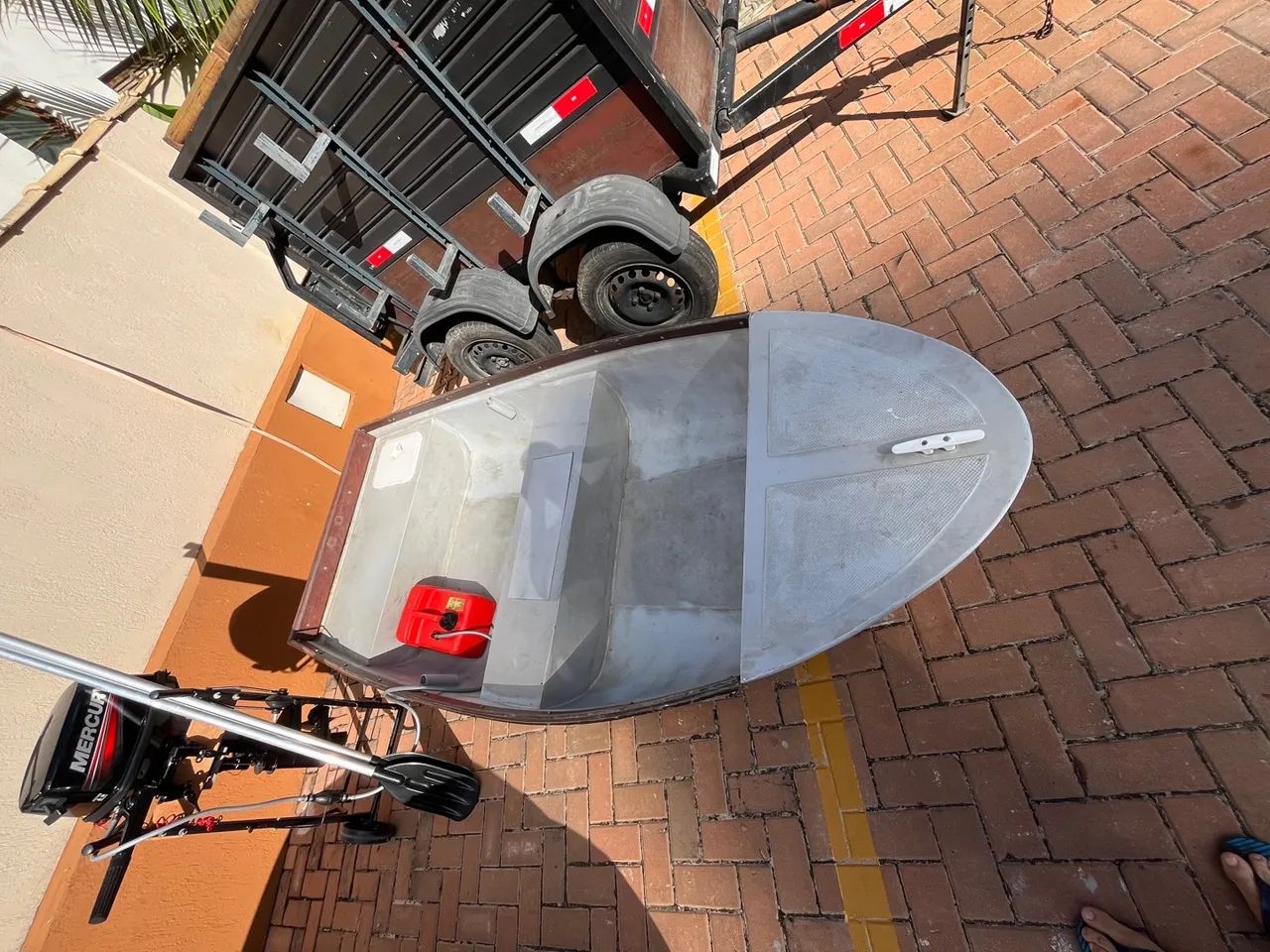 Vendo barco de fibra casco duplo completo  - Foto 2