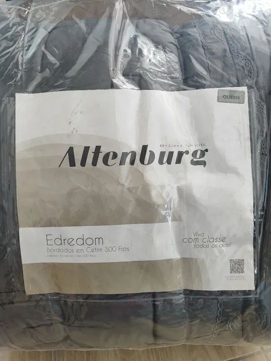 Jogo de Cama Altenburg Queen - Bordado em Cetim 300 Fios - Coline - Foto 2