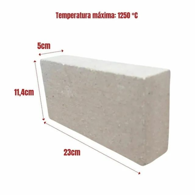 Tijolo Refratário 11.4 X 23 X 5.1