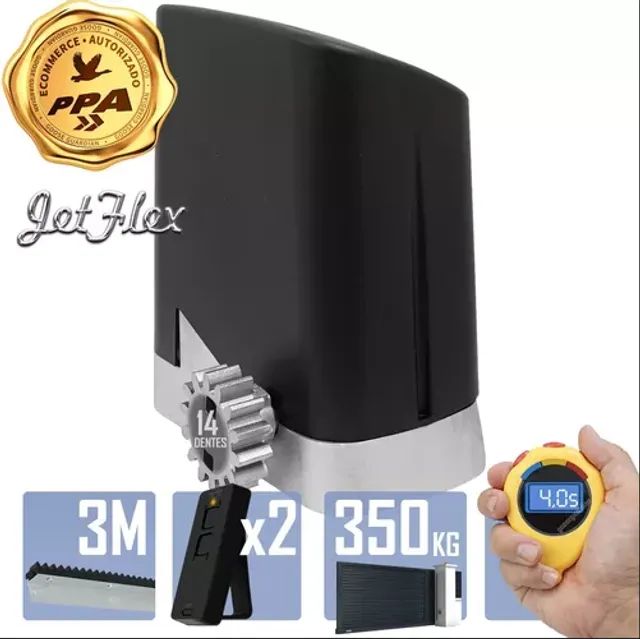 Motor de Portão PPA JetFlex 1/4HP 350Kg - Kit Completo - Foto 3