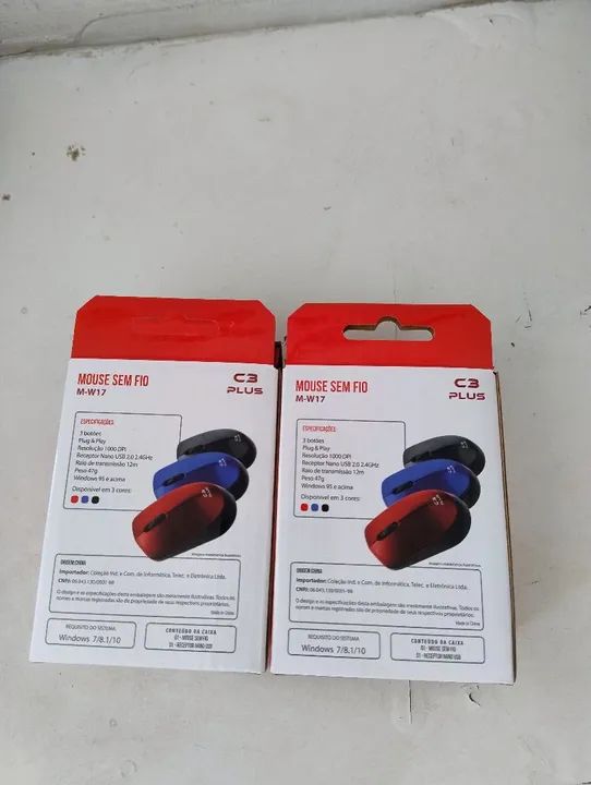 Mouse Sem Fio C3 Plus M-W17 - Novo