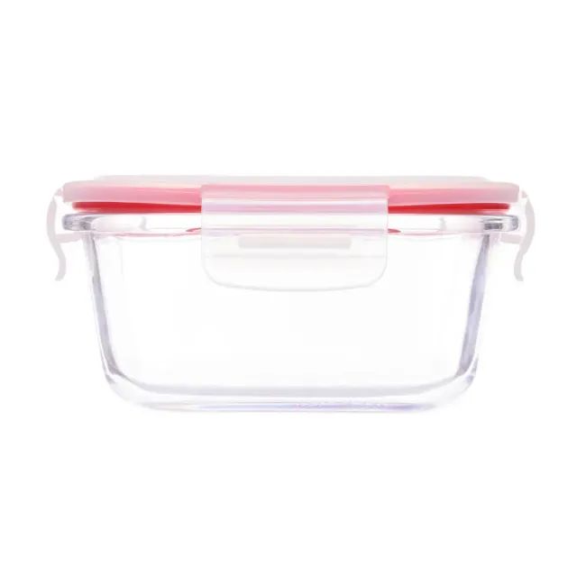 Tigela Invicta Tampa Hermética Quadrada de Vidro 520ml - Foto 2