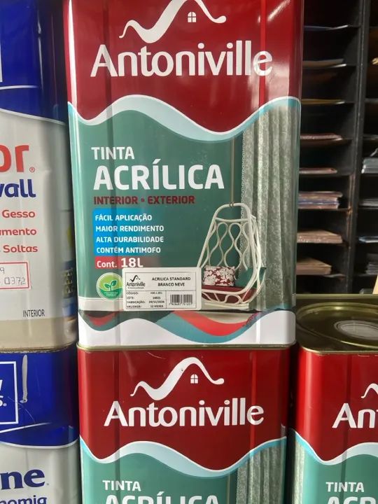 ?Tinta acrílica lavável c/anti mofo 18l ? - Foto 2