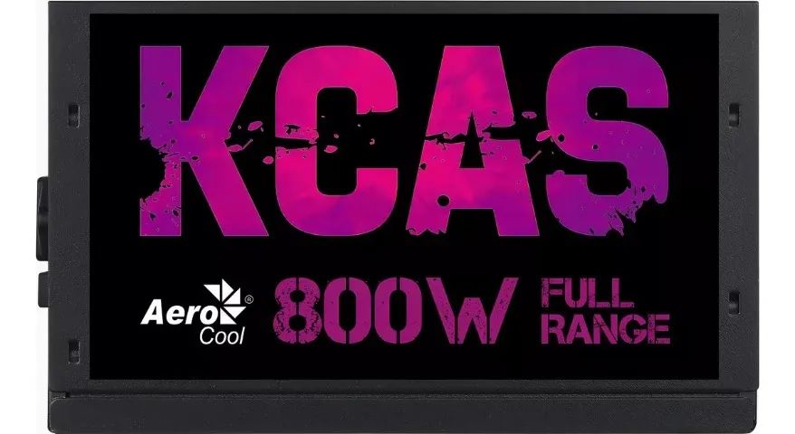 Fonte Pc Gamer Aerocool Kcas 800w 80plus Atx Pfc Ativo Cor Preto 110v 220v Bivolt Real - Foto 3