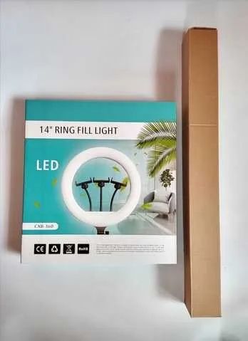Ring light 14 polegadas com tripé, acompanha contole remoto 36cm