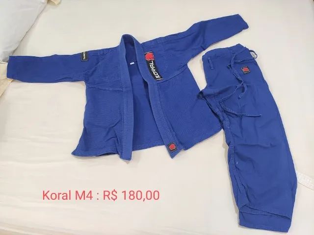 Jiu jitsu - kimono Koral Original trançado M4 Azul - criança