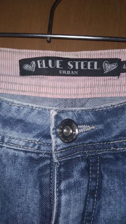 Short Jeans Azul Claro com Detalhe  - Foto 2