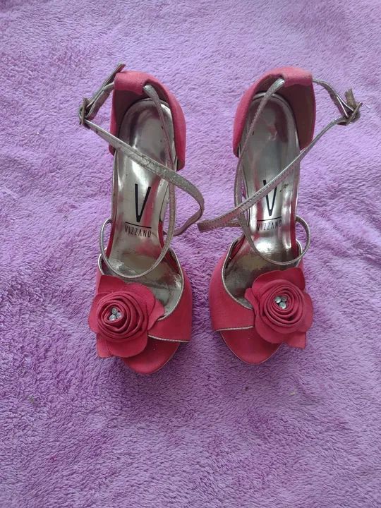 Sandálias Salto Alto Rosa Vizzano - Foto 2