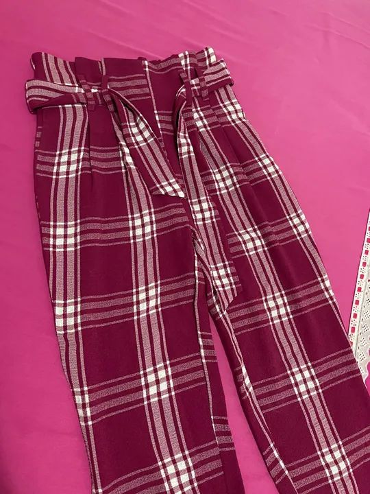 Calça xadrez 