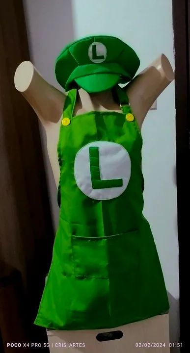 Avental Mario ou luigi - Foto 2