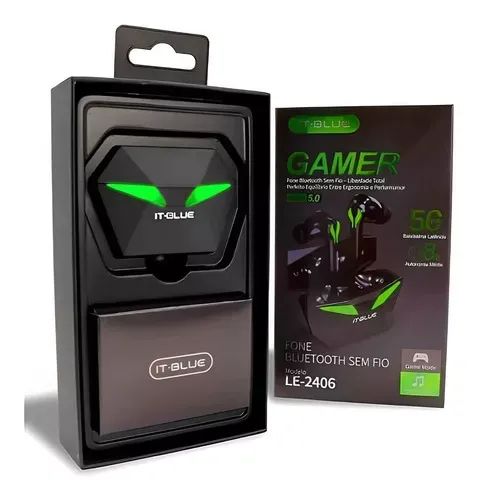 Fone de Ouvido Gamer Bluetooth - Design Elegante e Som Potente It Blue LE2406 Loja Coimbra - Foto 3