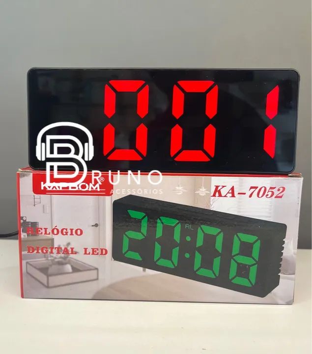 Relógio de mesa com alarme 