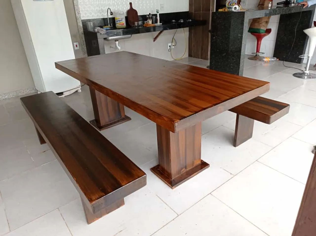Mesa pedra de ardósia pintada  - Foto 4