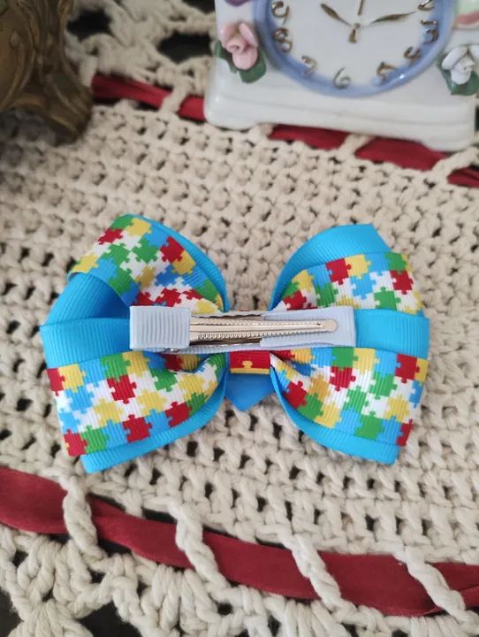 Laço Cabelo Infantil Autismo  - Foto 2
