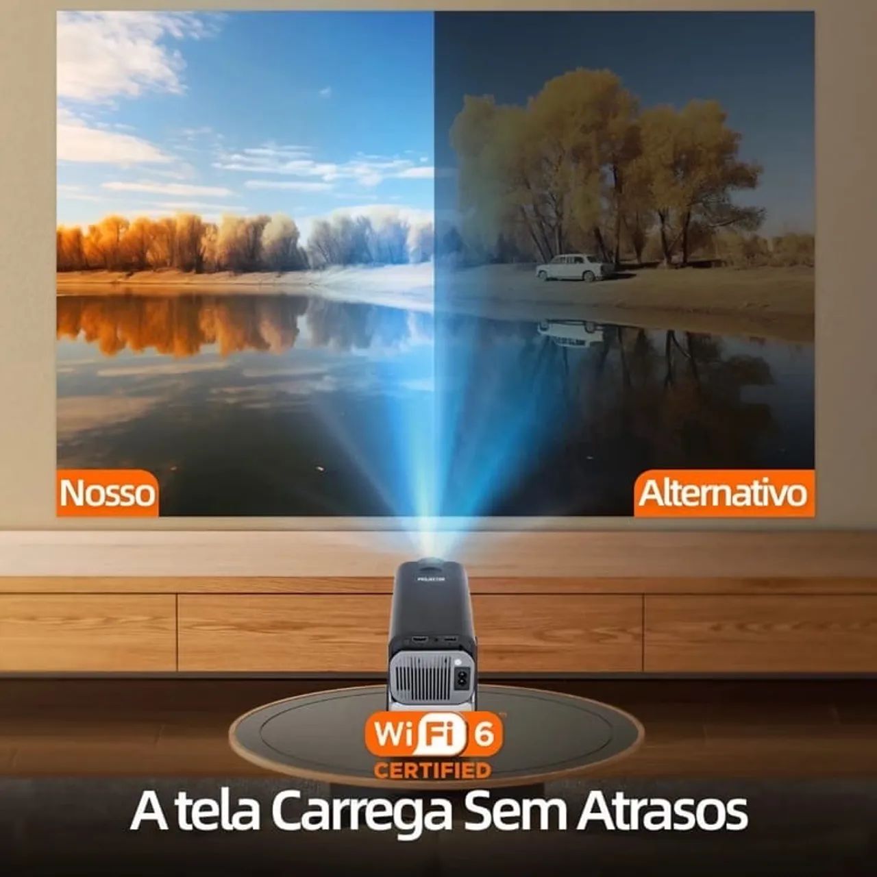 Projetor Android 11 com Sistema Inteligente Basik - Foto 3