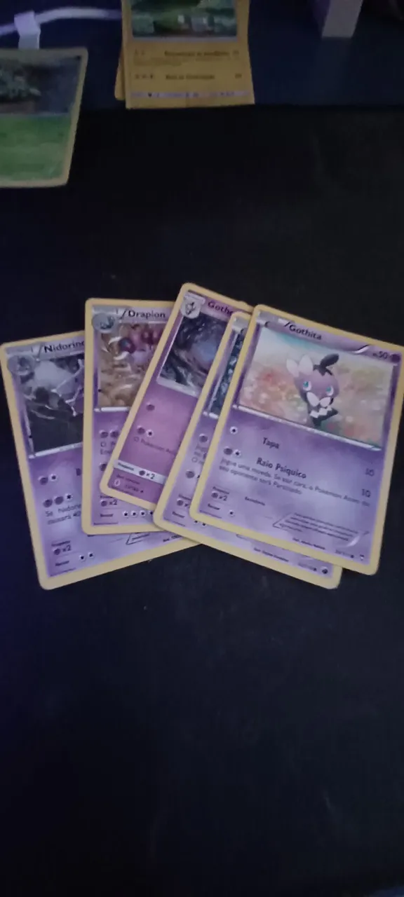 Cartas Pokémon - Lote com 5 cartas