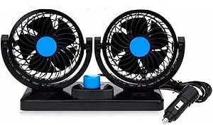 Ventilador Automotivo Carro Van Caminhão Duplo 12v Ajustável Loja Coimbra Computadores