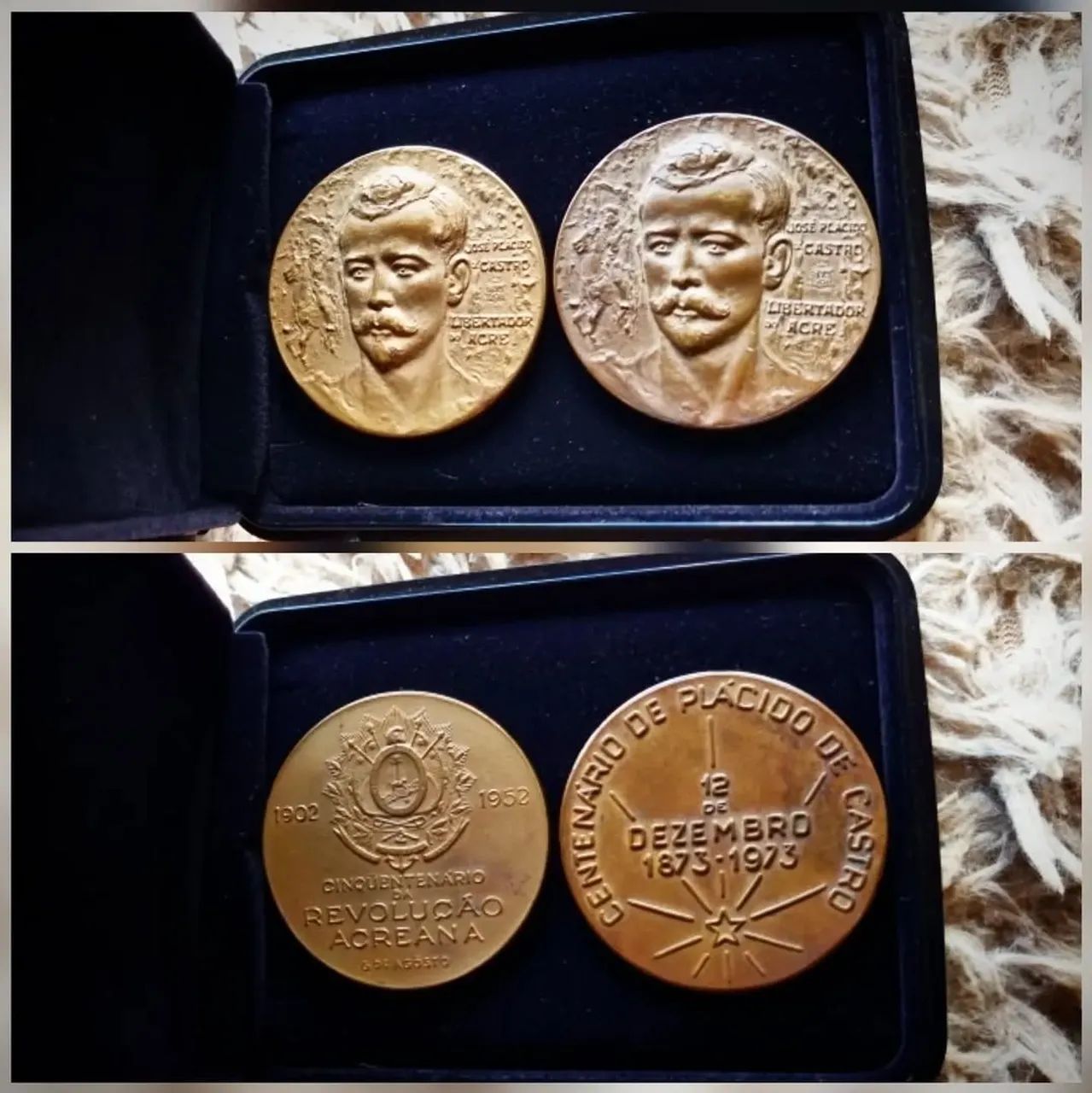 Medalhas comemorativas Plácido de Castro.