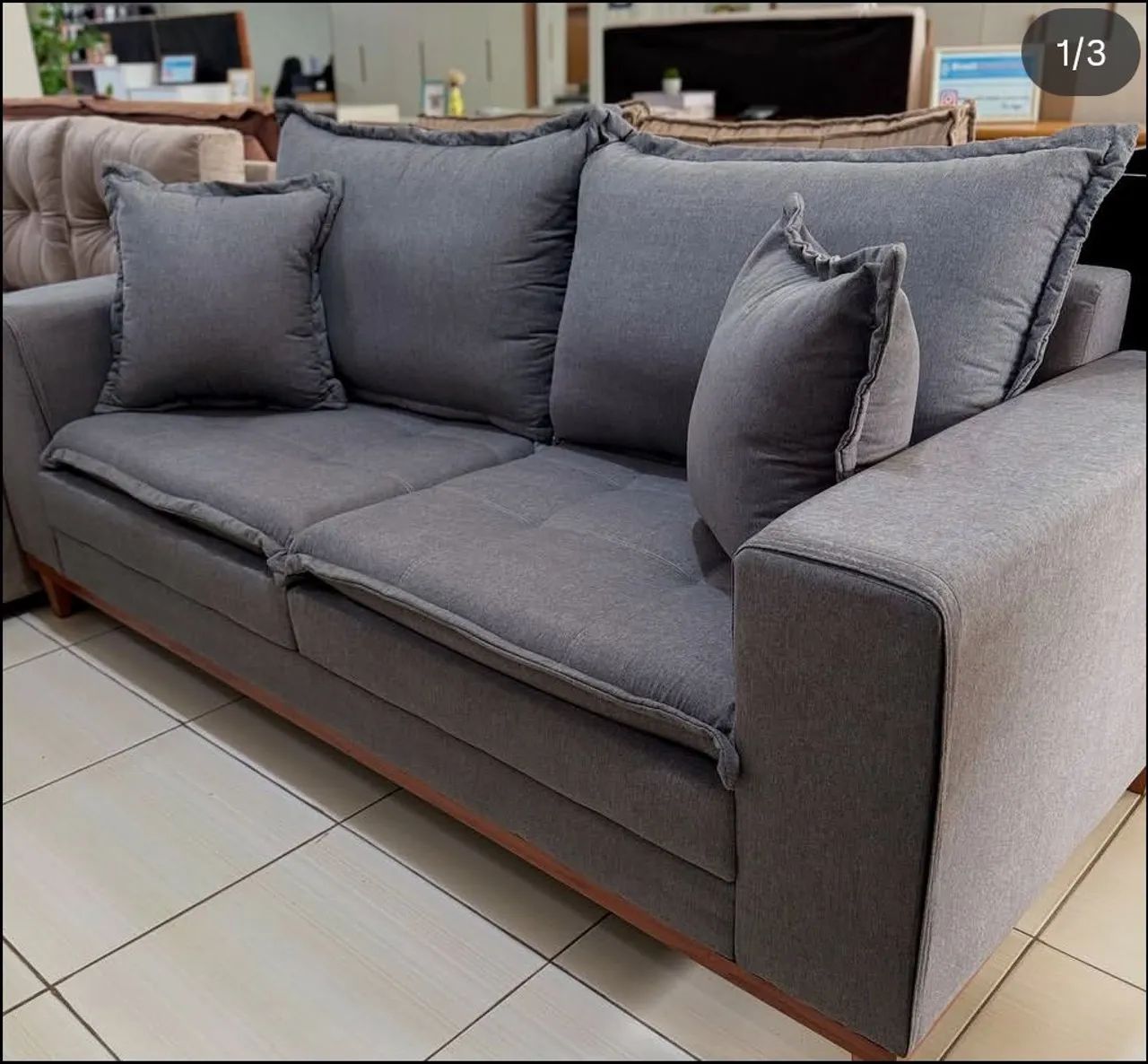 Sofá 3 lugares Design Búzios 2 Metros - oferta Black Friday 