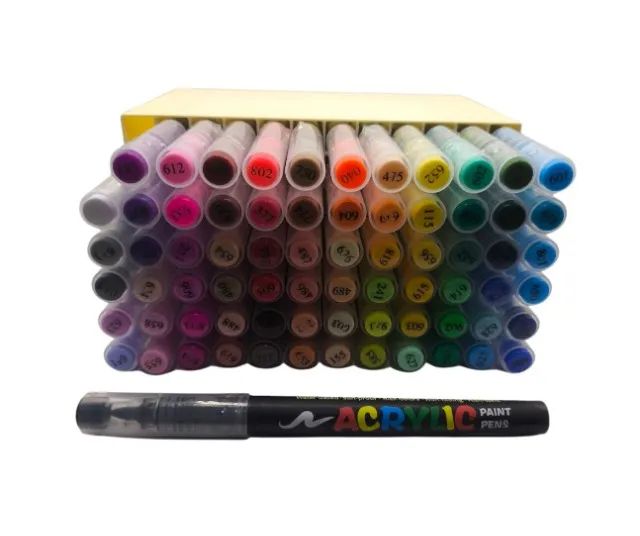 Organizador para Canetas Acrílicas - Suporte 3D Premium para 72 Unidades - Foto 2