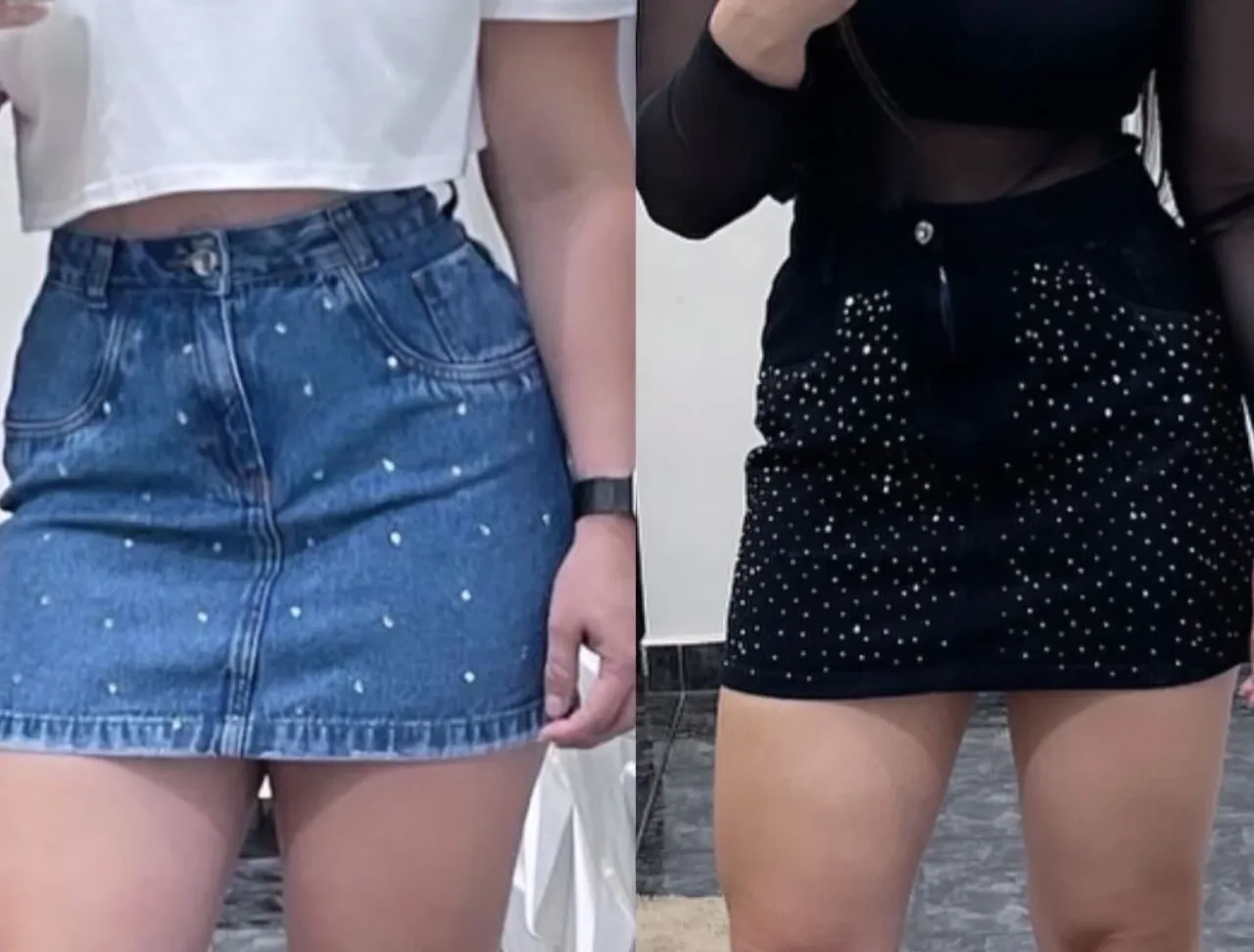 Saias Jeans - Tamanho 38 sem lycra