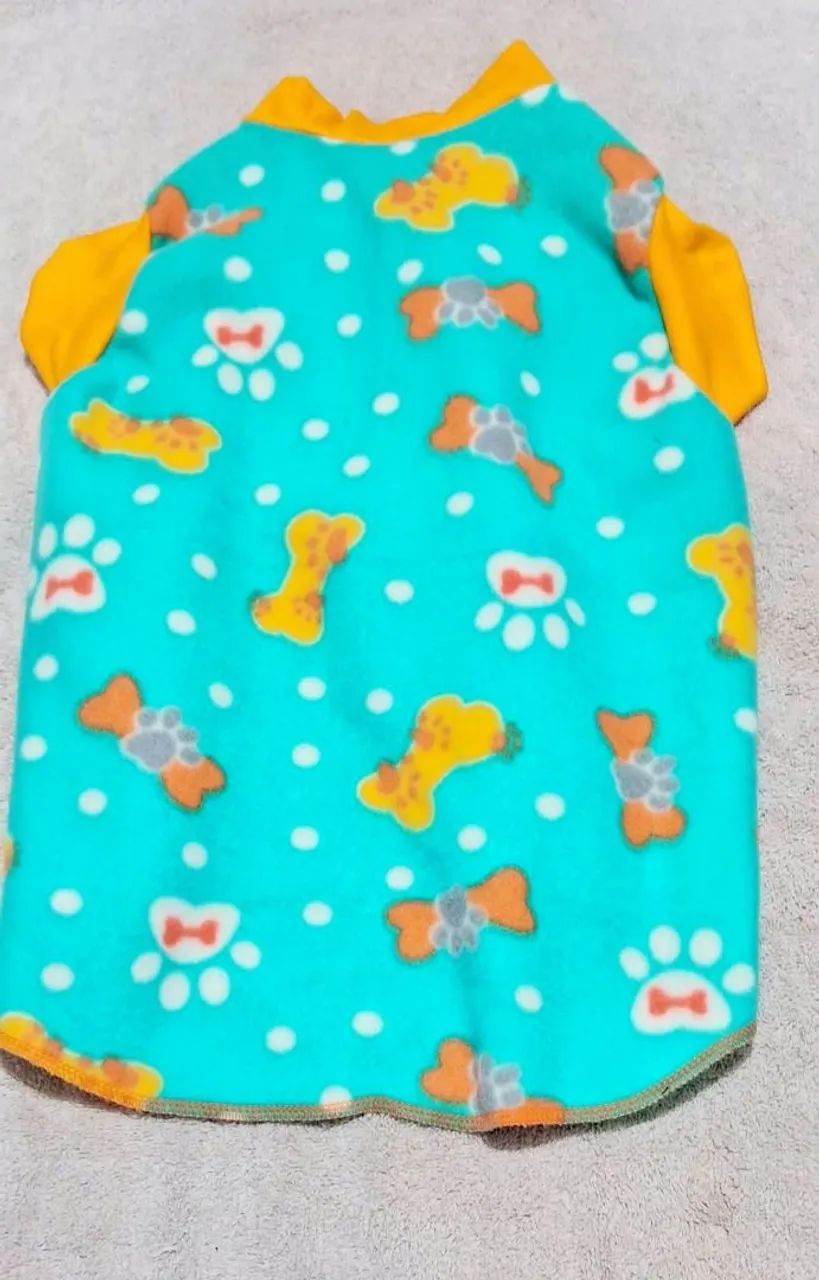 Roupa pet rosa com estampa fofa - Foto 6