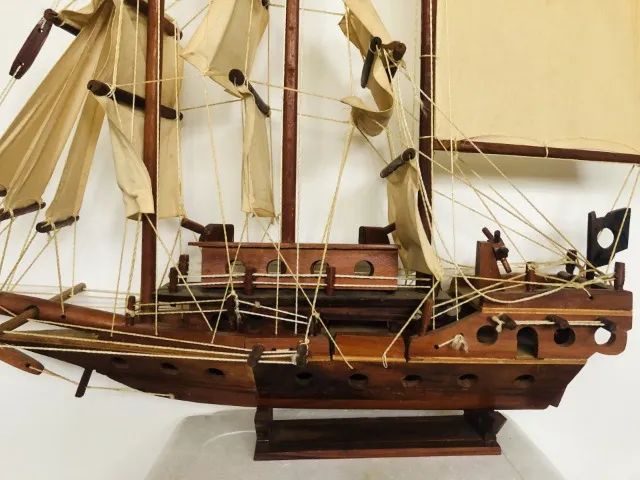 Caravela Veleiro Em Madeira / Rico Em Detalhes - Foto 2